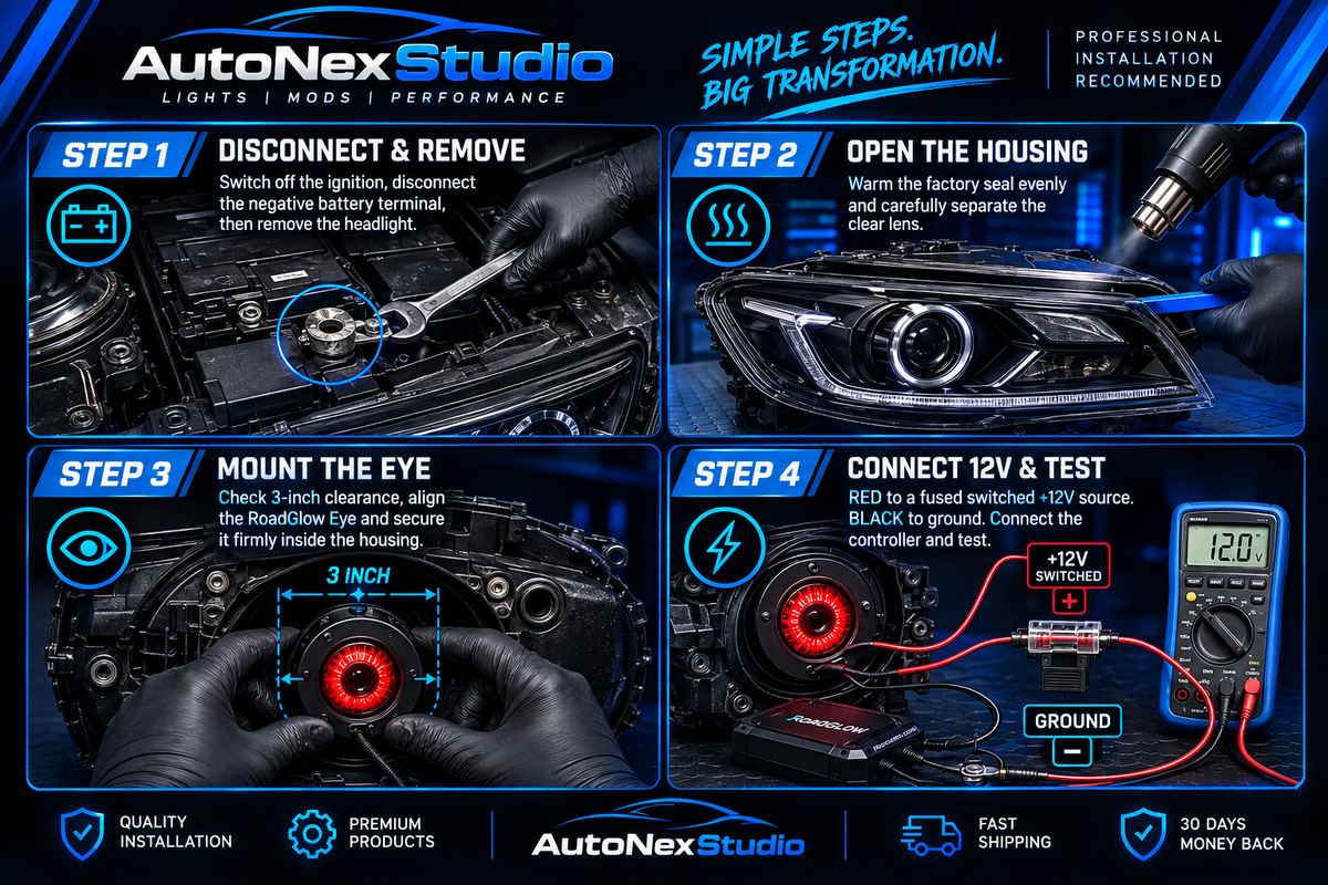 AutonexStudio™ - Universal Demon Eyes LED Kit