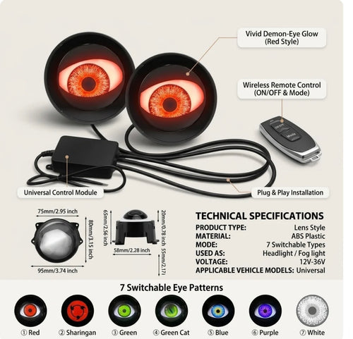 Devil Eye LED Headlights